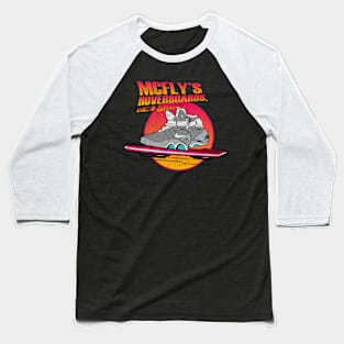 Marty McFly Hoverboards and Shoes - Grunge Baseball T-Shirt